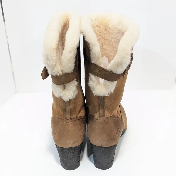 NWOT UGG Waterproof Edelina Wedge Boots - Picture 7 of 16